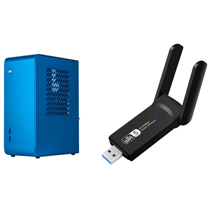 USB 1200Mbps Wifi Antenna Dongle Network Card & U110 Desktop Computer Case Compatible with ITX MicroATX MINI | Компьютеры и офис