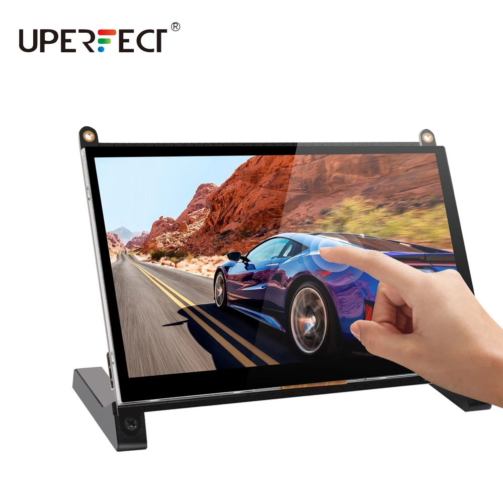 UPERFECT 7.0 inch touch IPS screen portable monitor for Raspberry Pi 4 3 2 PS4 SWITCH XBOX PC gaming monitor with Prop Stand