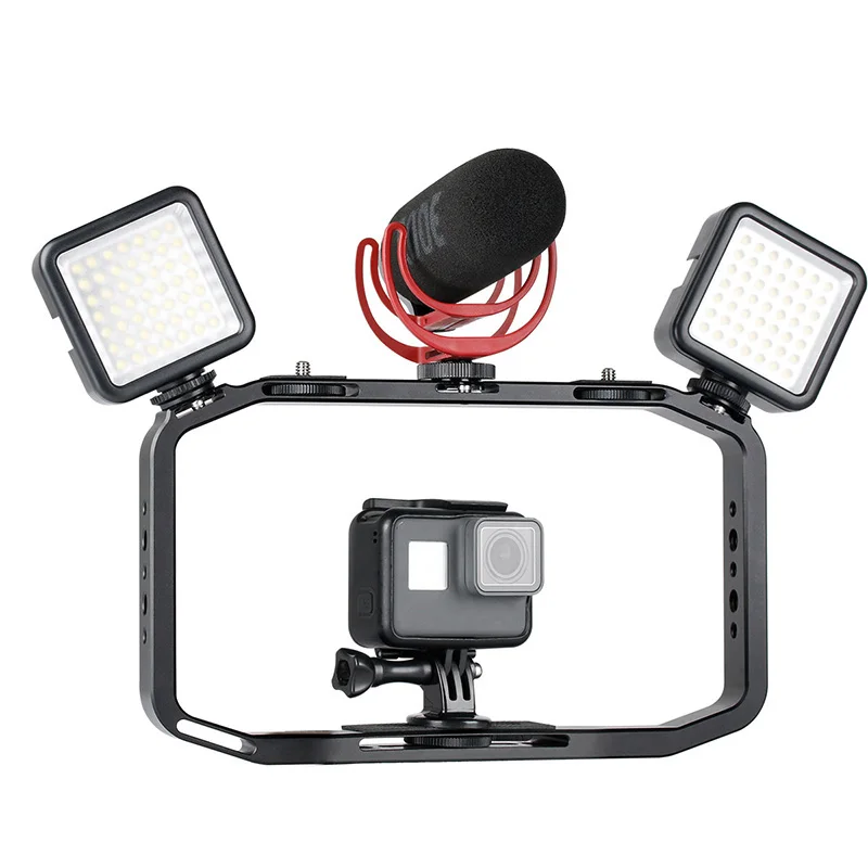 

Shooting Phone Cage for Canon Nikon Handheld Rabbit Cage for iPhone for Gopro 5 6 7 Handheld Video Rig for DSLR Camera Phone