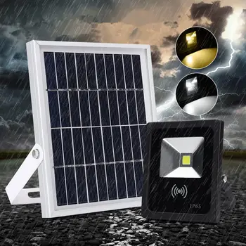 

10W Solar LED Radar Induction Lamp Outdoor Lawn Garden Light Control Wall Light Landscape Lighting With Box