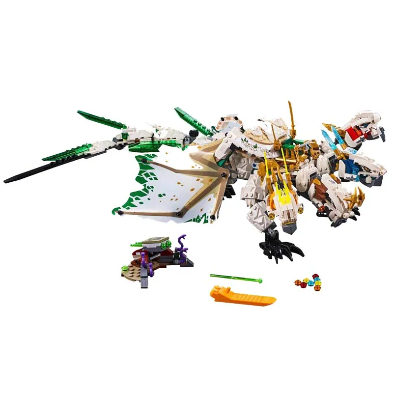 1100 шт. ninjagoo строительные блоки кирпичи модель игрушки 06099 Ninja mirage ultimate dragon complex Совместимость с Рождественский подарок