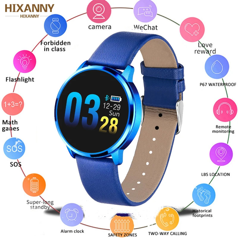 

Q8 Smart Watch OLED Color Screen Smart Electronics Smartwatch Fashion Fitness Tracker Heart Rate bluetooth Men Man Women PK IWO