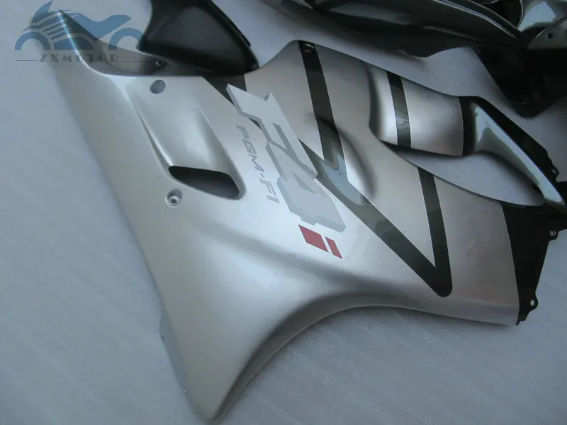 По индивидуальному заказу обтекатель OEM комплект Подходит для Honda cbr600f4i 2001 2002 2003 CBR 600 F4i 01 02 03 ABS обтекатель комплекты серебристо-черного цвета LD41