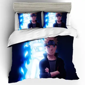 

Home Textiles Bed Linen NARUTO Ropa De Cama Luxury Gift Sabanas King Size Bedding Set Bed Linen Coarse Calico Bed Linen Poplin
