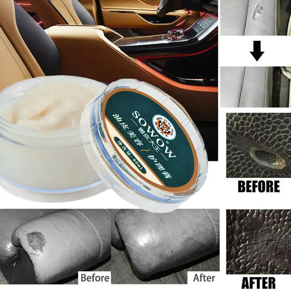 

Leather Cleaner Beewax Leather Care Balm Furniture Wax Remove Oil Dust Shoes Polish Cream Leather Conditioner N5P8