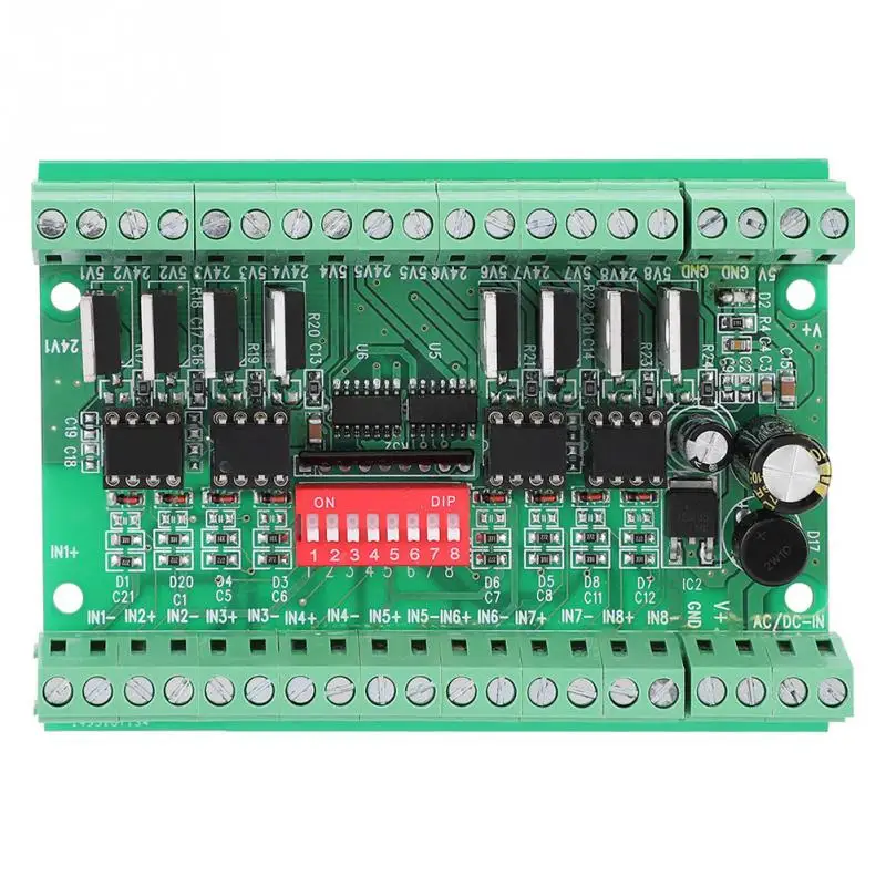 

8-Channel NPN/PNP to NPN 5V/24V SquareWave Signal Conversion Module Level Converter 10MHZ