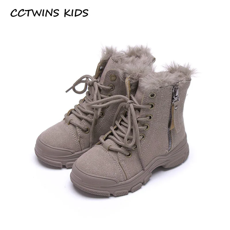 Thin Gray CCTWINS/детская обувь; коллекция года; зимняя детская модная замшевая обувь; брендовые Ботинки martin для маленьких девочек; черные теплые короткие ботинки для мальчиков; MB179 - Цвет: Thin Gray