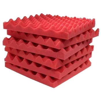 

6Pcs 300X300X30mm Soundproofing Foam Studio Acoustic Foam Soundproof Absorption Treatment Panel Tile Wedge Polyurethane Foam