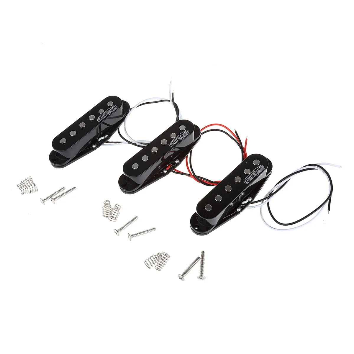 Wilkinson Basso Gauss Di Tono Dell'Annata Di Ceramica Single Coil Pickup Set Per Strat Style Chitarra, Nero