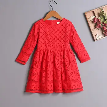 

Mom Girls Lace Dress Mother Daughter Full Sleeve Dress 2020 Mommy Girl Matching Twinning Party Dress Family Look Outfits