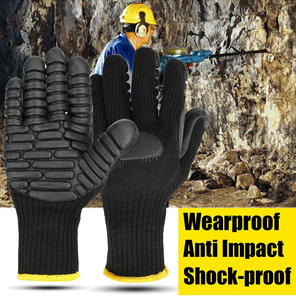 1 пара механических защитных перчаток ударопрочный Шахтер устойчив к порезам садовые промышленные масляные рабочие анти вибрационные защитные снижающие