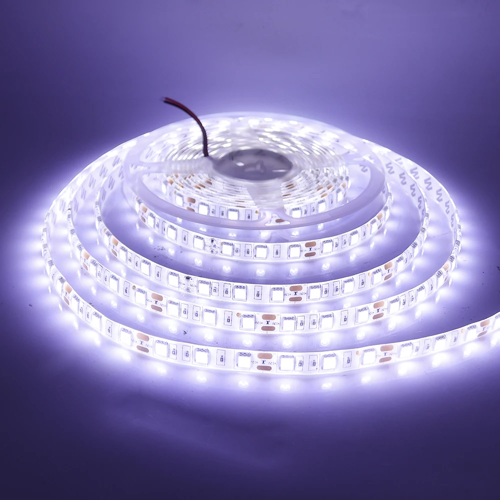

5050 LED Strip DC 12V 24V RGB RGBW RGBCCT White / Warm White IP21 IP65 IP67 60leds/m Flexible Tape LED Light Lamp 5m