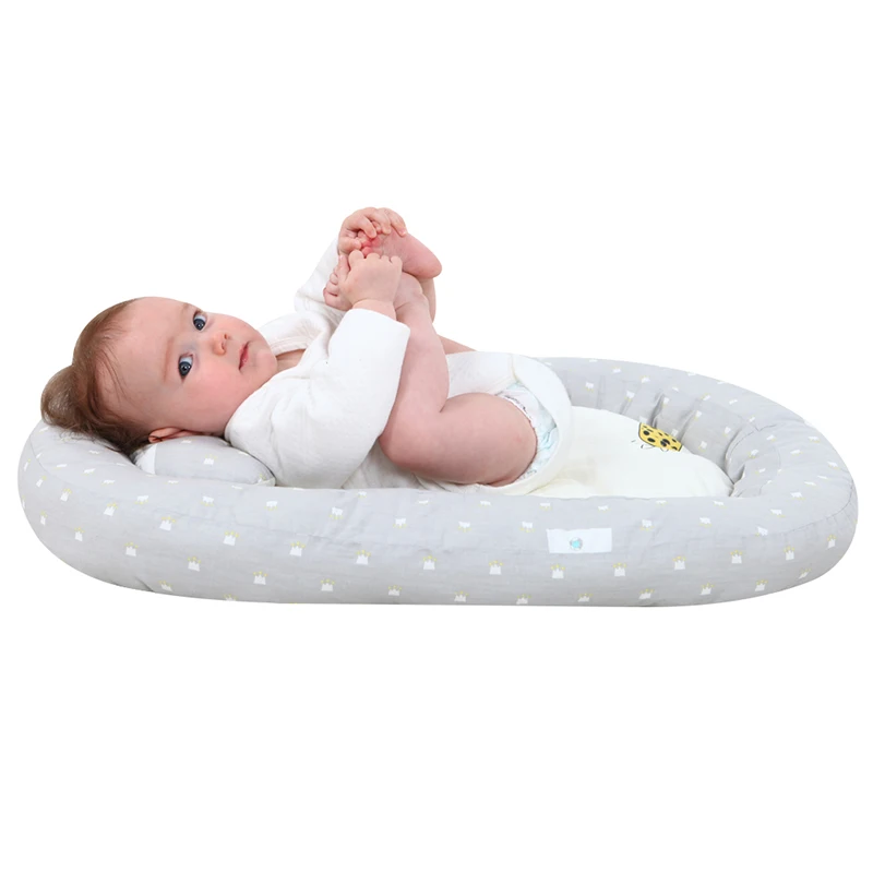 Детская кровать с подушками 74*51 см Dot путешествия люлька для 0-4M портативный новорожденный малыш дышащий кровать лежак сна Гнездо