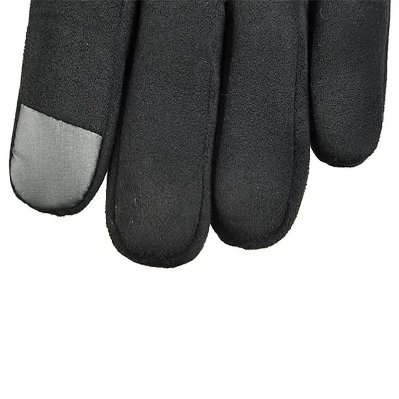 Зимние перчатки для велоспорта, перчатки для сенсорного экрана для женщин и мужчин, теплые замшевые перчатки с шерстяной подкладкой, перчатки для бега и велосипеда