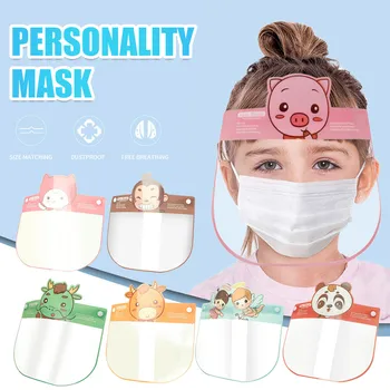 

Kid and Adult Full Transparent Máscara facial Scarf Kitchen Oil Splash Antismoke Easy To Clean Eyes Perspective Class Accessorie