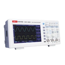 UNI-T utd2102e digital armazenamento osciloscópio duplo analógico canais forma de onda automática, configuração estado