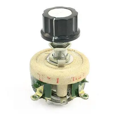 

Single Turn Resistor 25W 1K Ohm Rotary Taper Pot Ceramic Disk Rheostat