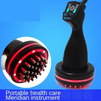 

Portable micro current five elements meridian brush heating physical therapy health maintenance instrument scrapping and detoxin