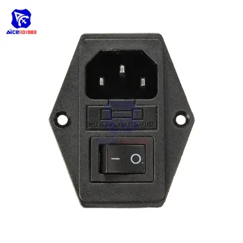 

diymore 10A 250V AC 3 in 1 Fuse ON-OFF Switch Power Supply Socket