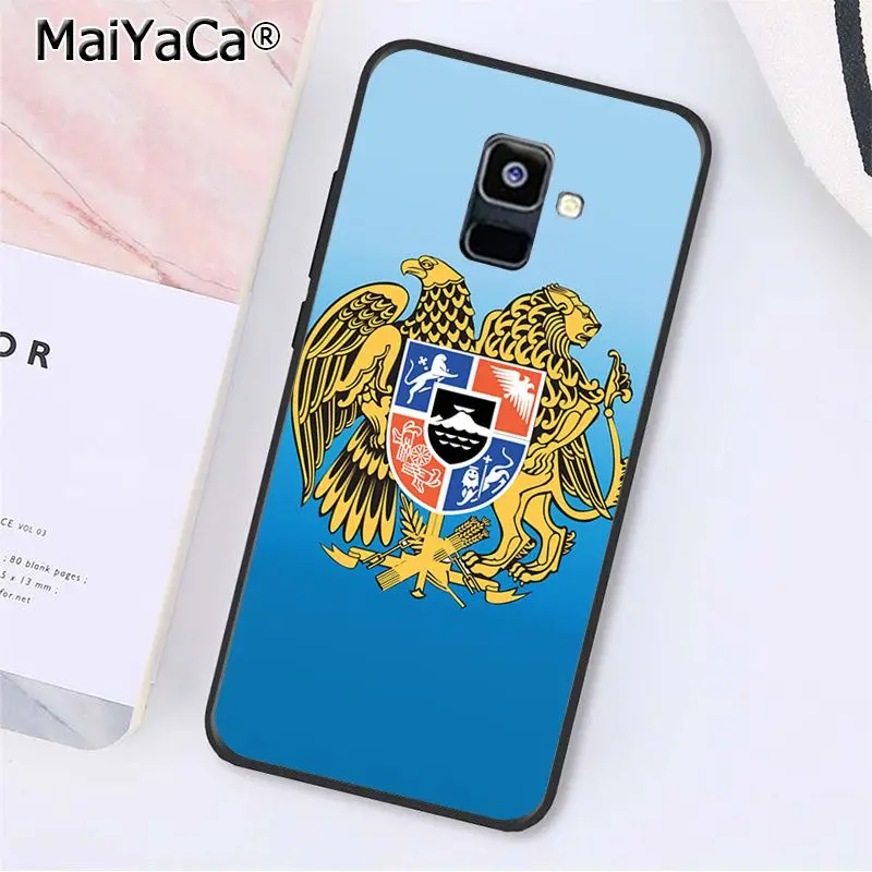 MaiYaCa Армении Албании флаг России эмблема чехол для телефона для samsung Galaxy A7 A8 A6 плюс A750 A9 A50 A70 A20 A30 A40