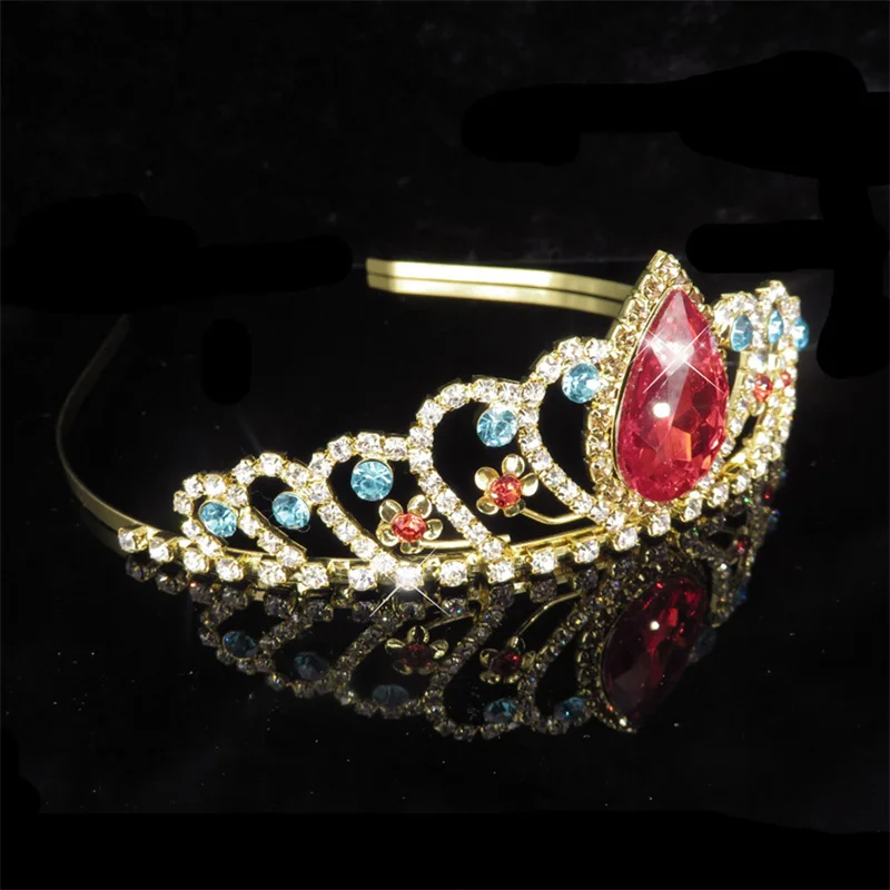 Corona con strass, corona de cristal de novia, corona de princa