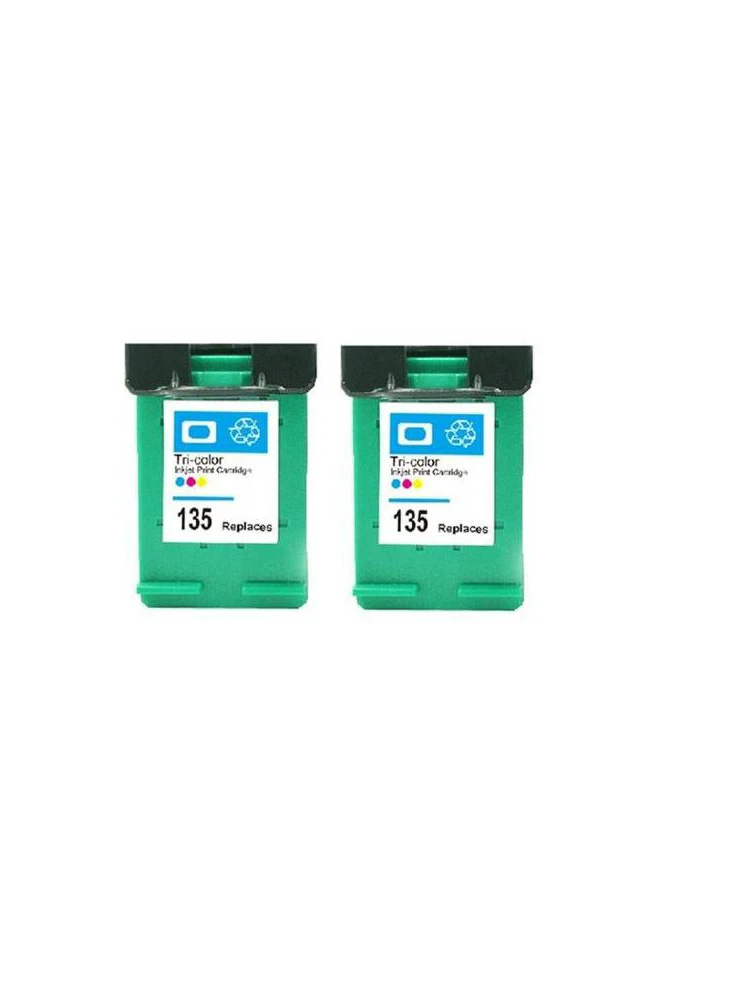 2X цветной картридж совместимый для hp135 C8766HE для 135 с чернилами hp Deskjet 460 5743 5943 6543 6543d 6623 6843 6843d