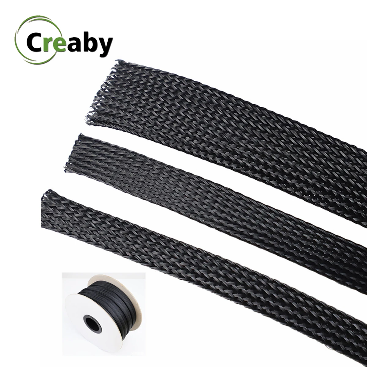 Accesorios de cableado, Cable de protección trenzado aislado, tubo de nailon ignífugo, 1/5/50/100M, venta al por mayor