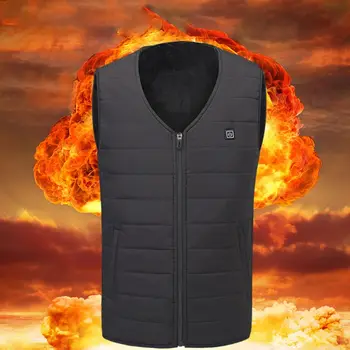 

USB New Strange Heating Men Women Wearable Vest Outdoor USB Infrared Heating Vest Sleeveless Jacket Thermal Waistcoat