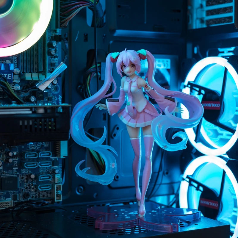 

Hot Sale Anime Hatsune Miku Rabbit Ear Ver PVC Action Figure Collectible Model Toys For Kids