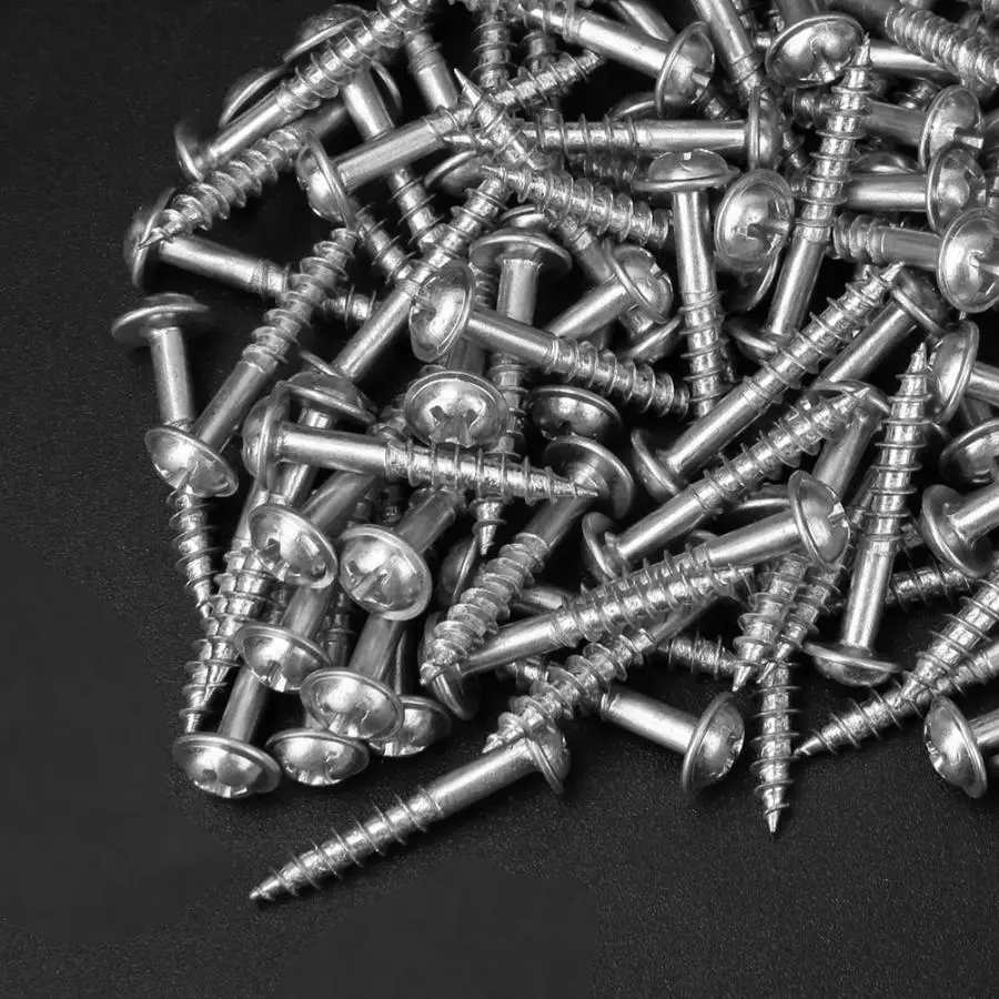 100Pcs оцинкованные M4-25mm косой винты Самонарезающий винт комплект tornillos высокое качество