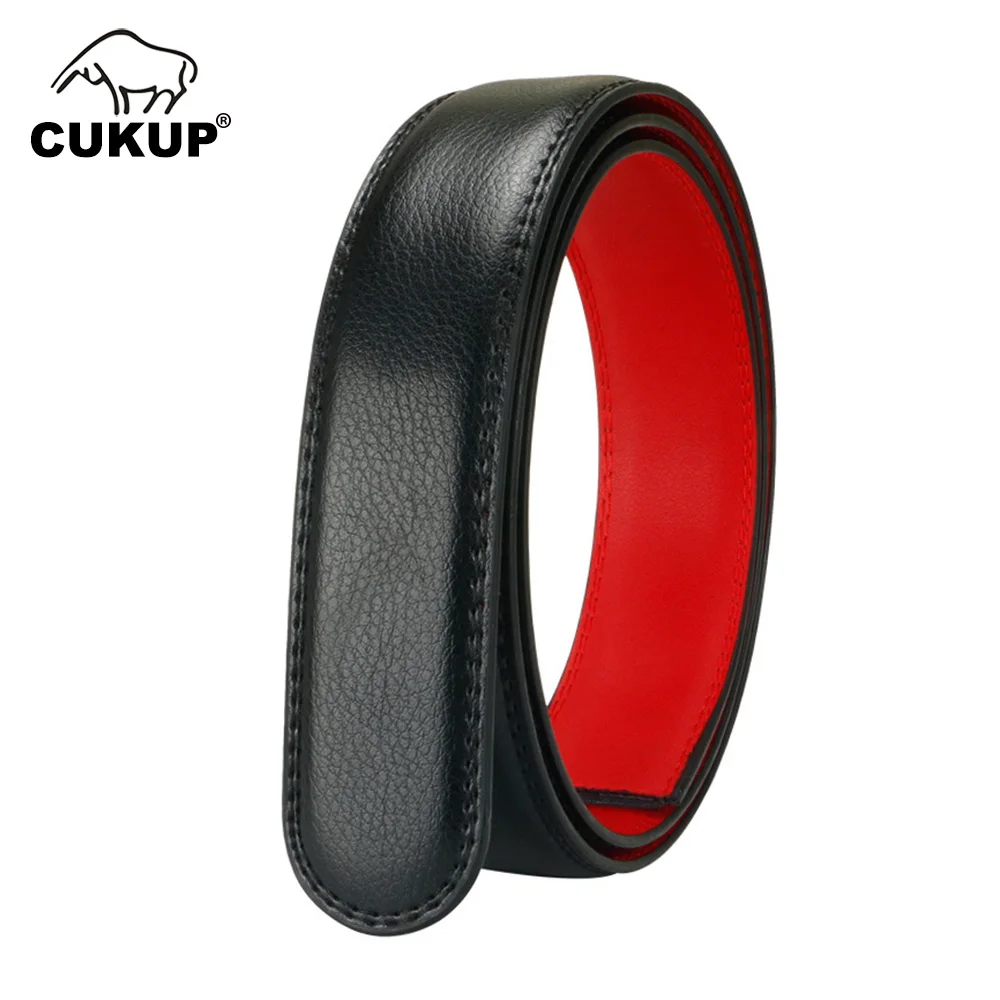 CUKUP 2nd Layer Cowskin Leather Automatic Styles Genuine Belts Strip Only for Men 35mm Width Without Buckle 130cm Length NCK1065