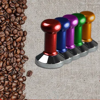 

57.5mm 58mm Coffee Tamper colorful green purple red Blue Coffee powder hammer Machine Press Flat Base Barista Accessories