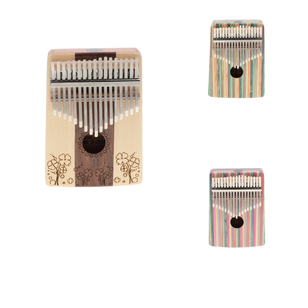 Kalimba 17 Key Thumb Piano Wood Mbira Mbrimba Finger Percussion Musical Instruments for Beginners Advanced Players