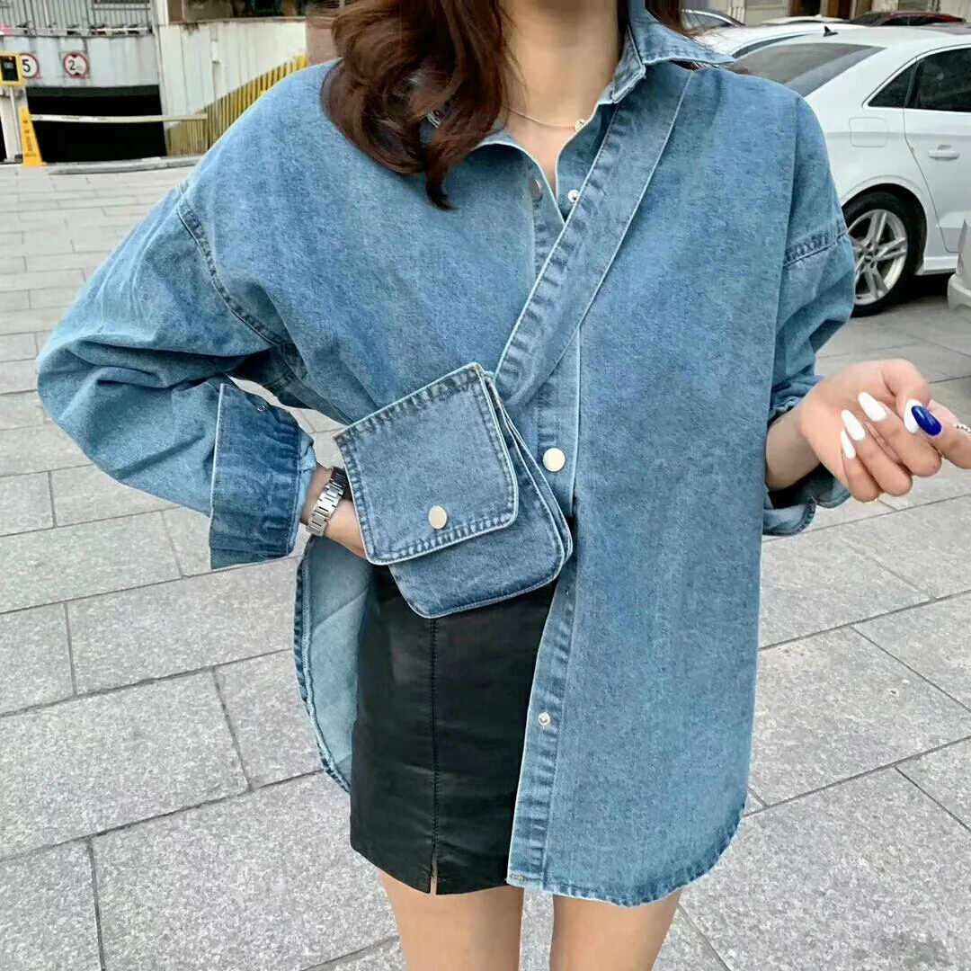 Slim Waist Denim Jacket