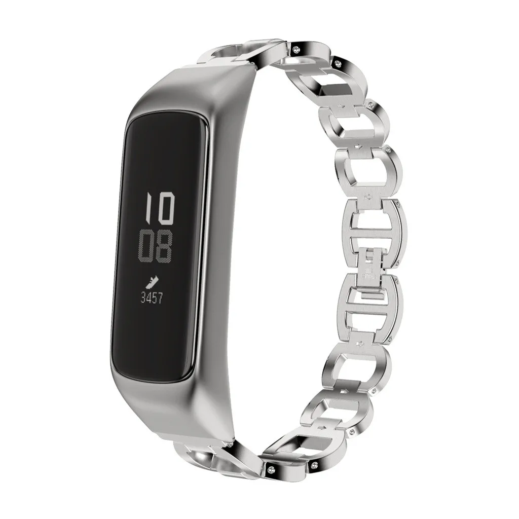 Для samsung Galaxy Fit e замена Браслет из нержавеющей стали Смарт часы ремешок умные часы с ремнем долговечные аксессуары#802