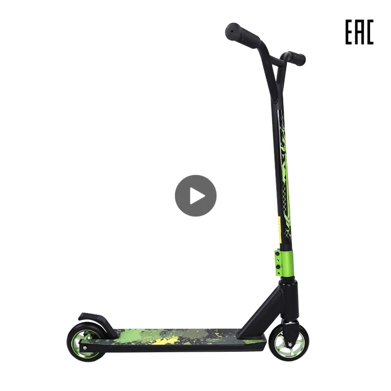 Patinete acrobático con mango extraíble, scooter de aluminio