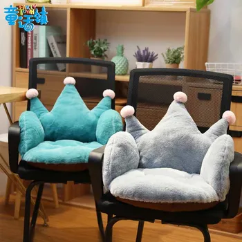 

Faux Rabbit Fur Chair Seat Cushion For Kitchen Chair Home Decor And Office Thicken Seat Pad Sofa Home Decorative