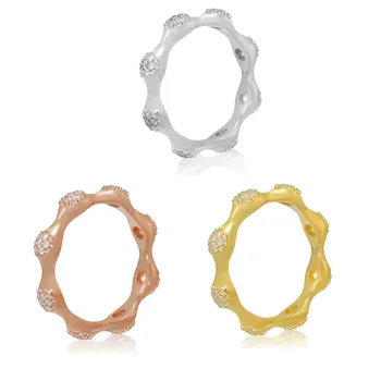 

3 Colors Silver & Rose Golden & Golden Love Pods Charm Rings for Women Crystal 925 Sterling Silver Rings Jewelry Female Fashion