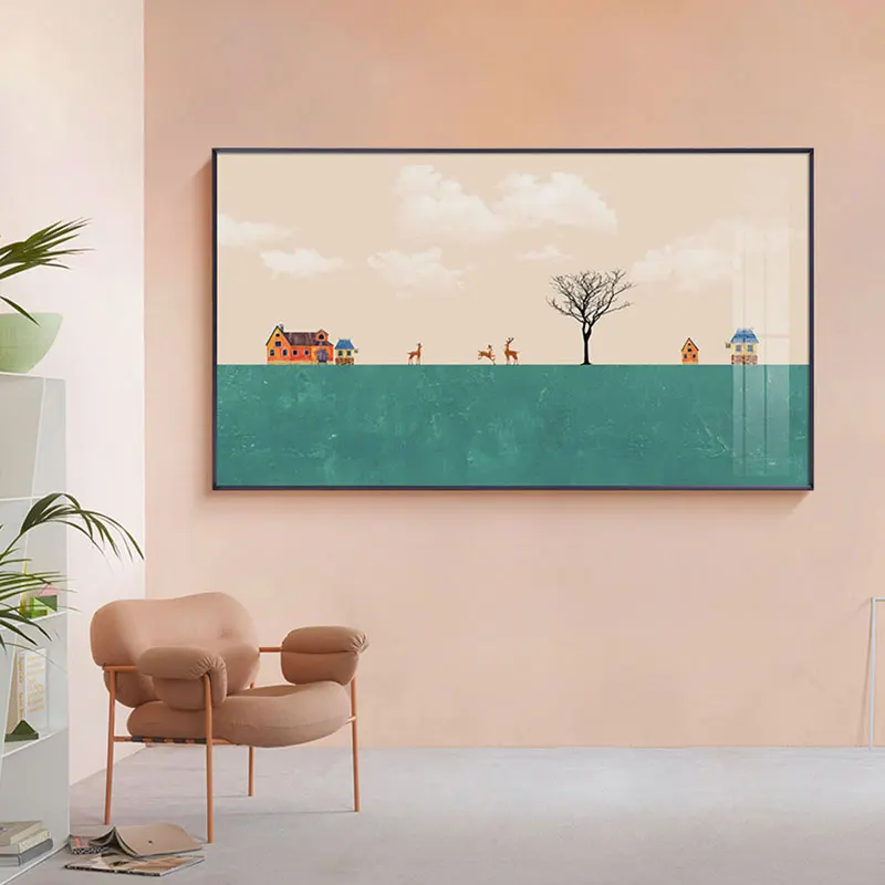 Canvas Paitning Fairytale Castle Wall Art Painting Pictures Decorative Wall Pictures for Living Room Nodic Art Home Decoration