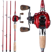 

Sougayilang 2.1-2.4m Fishing Combo Casting Fishing Rods and 9+1BB 8 :1 High Speed Gear Ratio Reels Casting Fishing Reel Sets