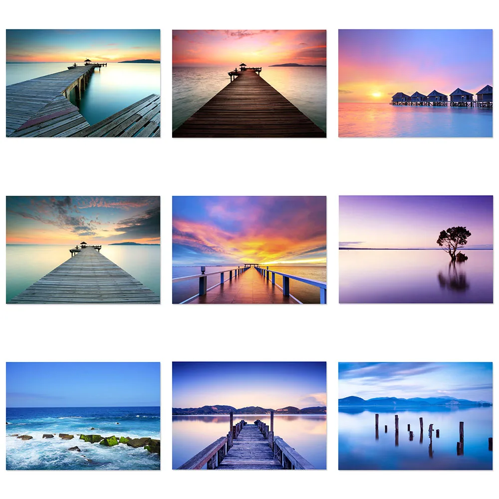 

5D DIY Diamond Painting Seaside Bridge Diamond Embroidery Cross Stitch Scenic Sea Rhinestone Unfinished Home Decoration Gift