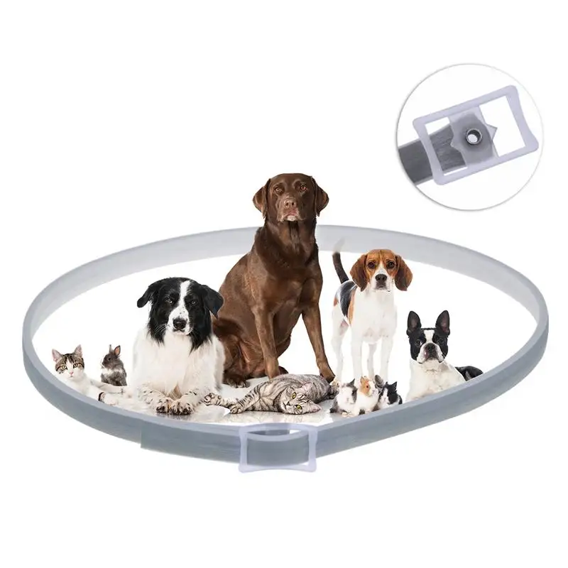 Ошейник для отпугивания собак с клещами и блошиным ошейником, для быстрого удаления помех, для защиты домашних животных, Натуральное эфирное масло, ошейник для шеи