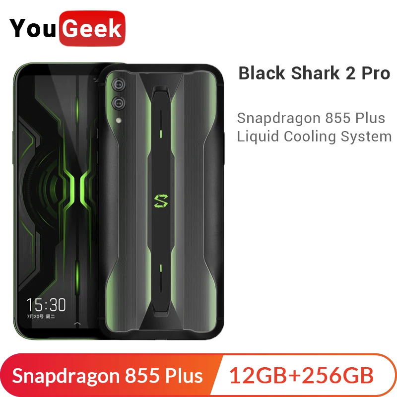 

Xiaomi Black Shark 2 Pro 12GB 256GB Cellphone Snapdragon 855 Plus Octa Core Gaming Smartphone 6.39" Full Screen 48MP Dual Camera