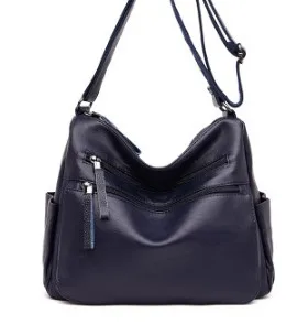 Модная однотонная женская сумка из мягкой кожи, женская сумка с верхней ручкой, сумка через плечо, большие сумки, сумки для женщин, дизайнерские сумки C769 - Цвет: as photo