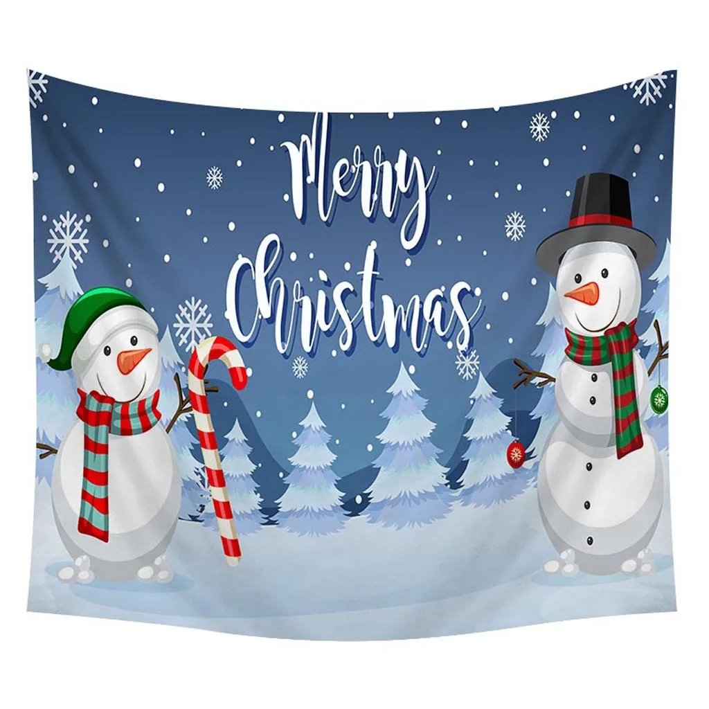 Christmas Xmas Tapestry Hippie Room Bedspread Wall Hanging Throw Blanket Christmas Decorations For Home Macrame Wall Hanging