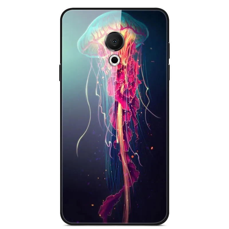 Для Meizu 15 Lite чехол 5,46 ''стекло твердая задняя крышка для Meizu15 Lite чехол 15 Lite чехлы для телефонов силикон бампер funda для Meizu M15 - Цвет: 25