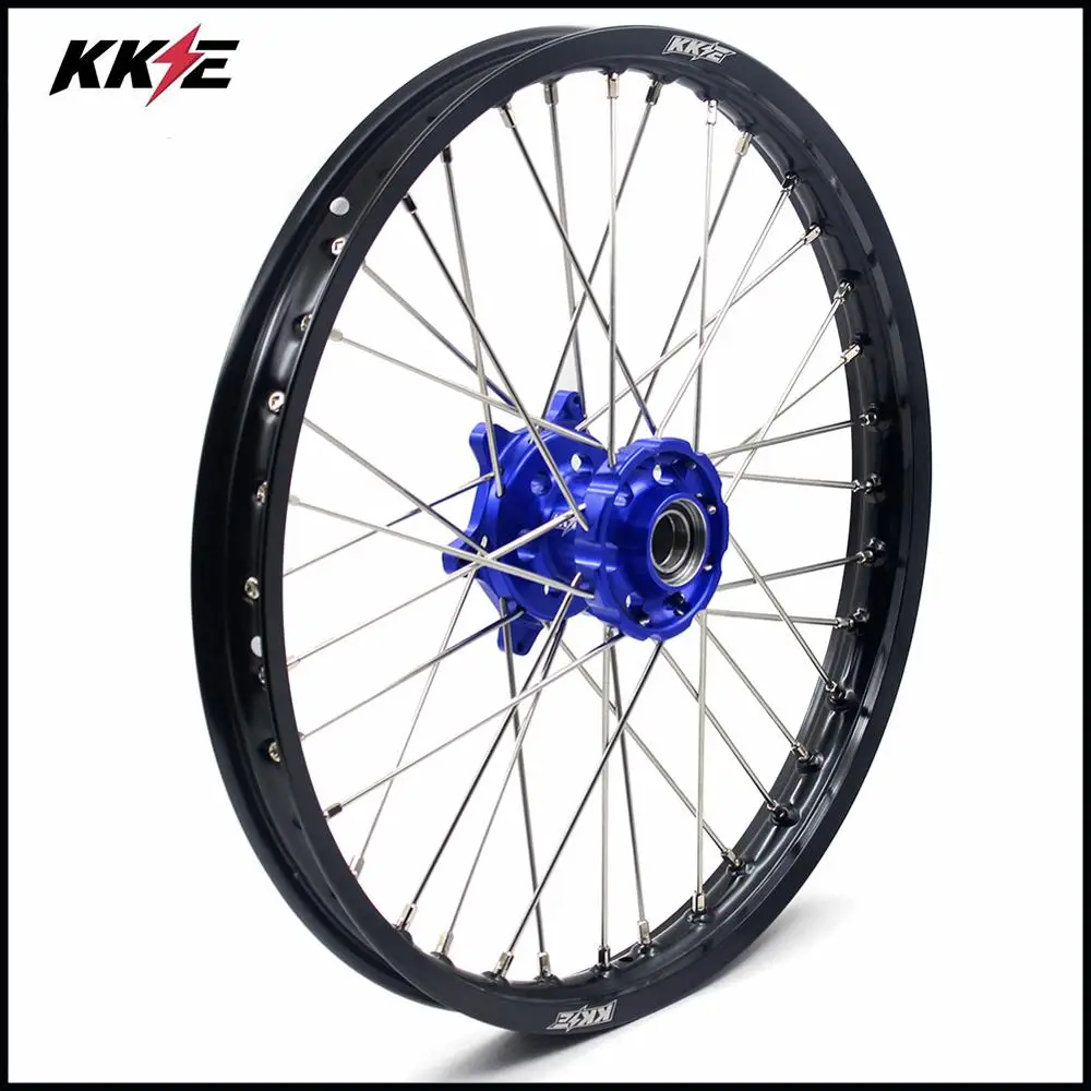 KKE 21& 18 Enduro, колесные диски набор для HUSQVARNE TE TC FE FC 125 250 350 450- синяя втулка