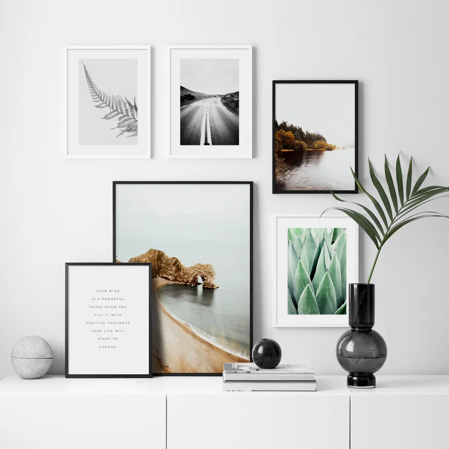 Jurassic Coast Forest Lake Road Fern Leaf Wall Art Canvas Painting Nordic Posters And Prints Wall Pictures For Living Room Decor Jurassic Coast Forest Lake Road Fern Leaf Wall Art Canvas Painting Nordic Posters And Prints Wall Pictures For Living Room Decor