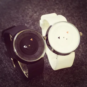 

Simple Creative Concept Personality Korea Fashion Sports Science Students Waterproof Silicone Quartz Watches for Men and Women