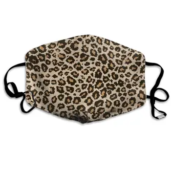 

Comfortable Two Layer Dust Mask, Soft Cool Leopard Skin Face Mask Cover Mouth for Adults and Teens